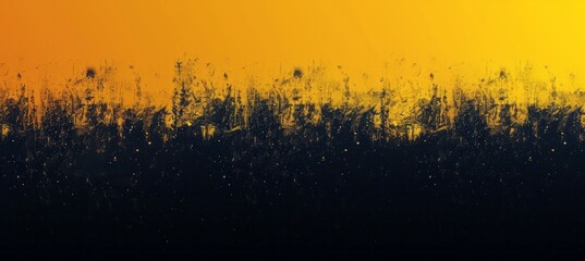 Obraz premium Grunge yellow paint on dark background. Generative AI technology. 