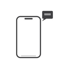 Telephone icon flat design