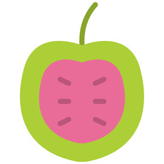 guava flat icon