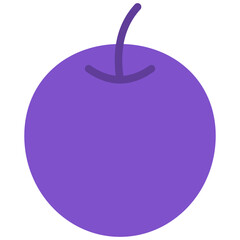 blueberry flat icon