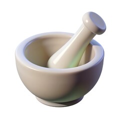 Ceramic mortar and pestle are essential kitchen tools for grinding herbs and spices