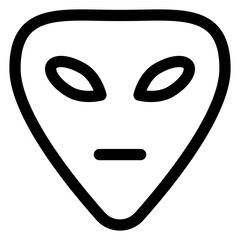 ufo line icon vector illustration isolated on white background