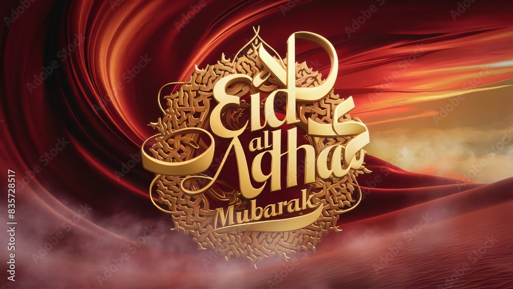 Sticker eid al adha banner design for facebook generative ai