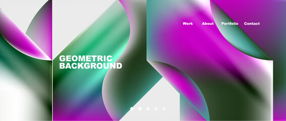 Minimal geometric web site page template design. Vector Illustration For Wallpaper, Banner, Background, Card, Book Illustration, landing page