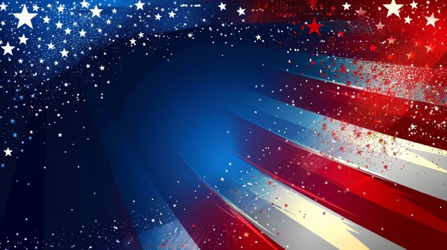 Patriotic Memorial Day background with stars and stripes