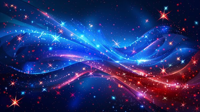 Patriotic Memorial Day background with stars and stripes