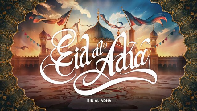 Eid Al Adha banner Design for facebook Generative Ai