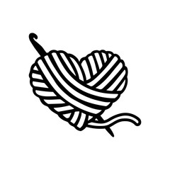 Crochet svg file, crochet svg, crochet png clipart, crochet hook art, crochet heart print, heart crochet svg, crochet gift, Svg Files for Cricut