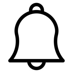 bell line icon vector illustration isolated on white background