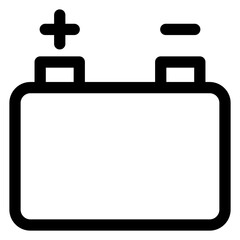battery line icon vector illustration isolated on white background