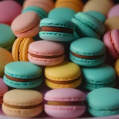 Obraz premium colorful macaroons 