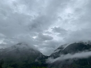 fog in the mountains