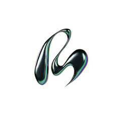 3d Iridescent Liquid Element