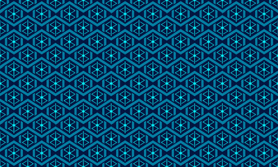 Futuristic Design Geometric Shapes Seamless Pattern for Wallpaper Backgroun