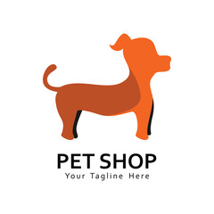 Pet shop logo template