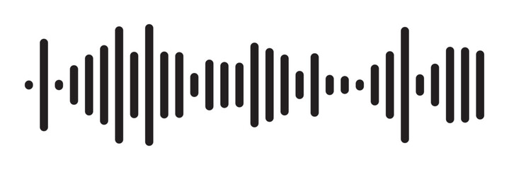 Sound wave set. Sound waves for voice message. Audio wave icon. Waveform pattern for music player or app. Recording music. Equalizer template on white background in eps 10.