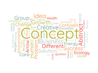 Fototapeta premium Concept word cloud template. Business concept vector tagcloud background.