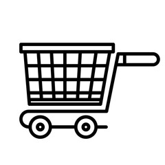 shopping icon design line