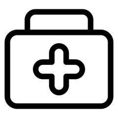 Obraz premium medic line icon vector illustration isolated on white background