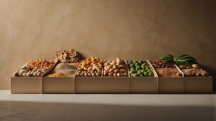 Fototapeta premium Organic Food Abstract Composition