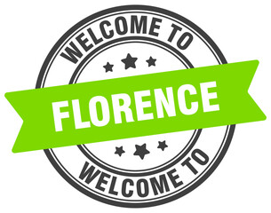 Welcome to Florence stamp. Florence round sign