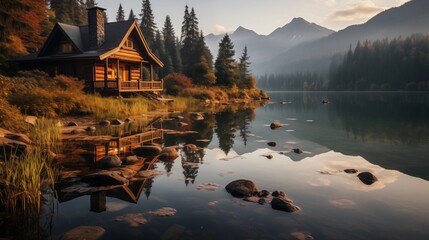 lake in the mountains