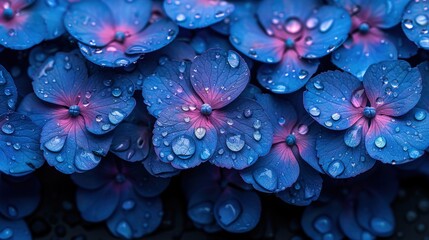 water drops on flower