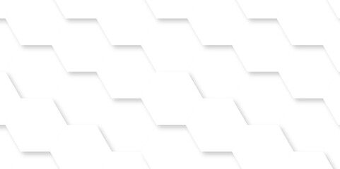 Abstract vector background with hexagonal wall hexagon polygonal pattern background. seamless bright white minimal abstract honeycomb background.	
