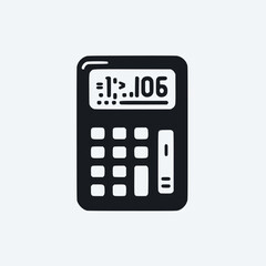 calculator vector illustration math isolated on background