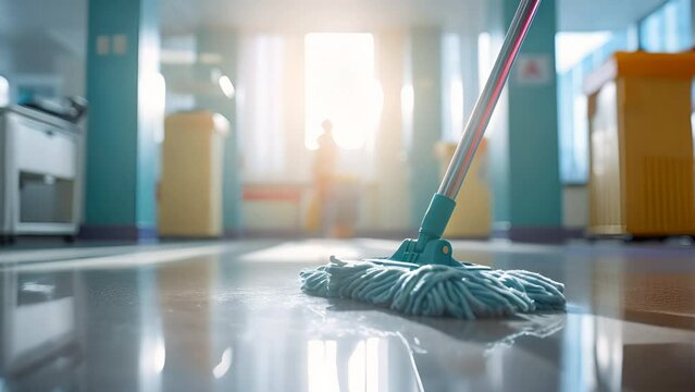 An efficient mop to clean hospital floors