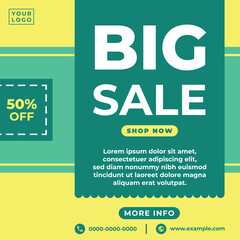 Social media template for big sale
