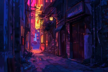 old street in the old town