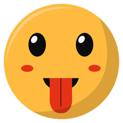 Fototapeta premium World Emoji Day Icon. with Cartoon Design. Isolated on White Background. Vector Illustration.