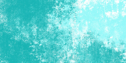 Cyan abstract grunge old concrete wall texture stain isolated overlay decorative vintage background.