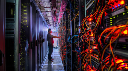 Engineer, programmer, expert in data room, network, database, server Diagnostic and maintenance system Data protection for cyber security