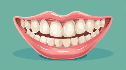 Dental clinic vector icon  smile teeth Cartoon vector