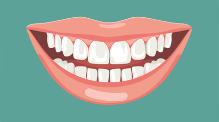 Dental clinic vector icon  smile teeth Cartoon vector