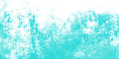 Cyan abstract grunge old concrete wall texture stain isolated overlay decorative vintage background.