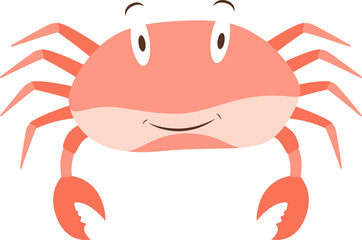 cartoon crab with a smile on its face