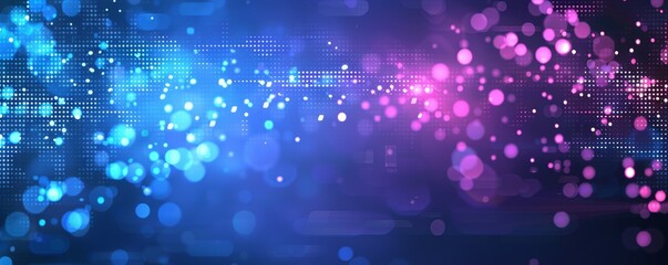 Abstract background with blue and purple pixelated design