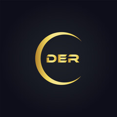 DER logo. D E R design. White DER letter. DER, D E R letter logo design. D E R letter logo design in FIVE, FOUR, THREE, style. letter logo set in one artboard. D E R letter logo vector design.