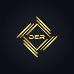 DER logo. D E R design. White DER letter. DER, D E R letter logo design. D E R letter logo design in FIVE, FOUR, THREE, style. letter logo set in one artboard. D E R letter logo vector design.