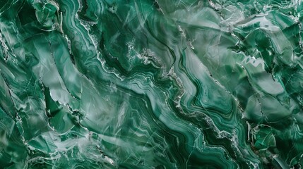 Fototapeta premium Green Onyx color marble luxury, with silver streaks, website background