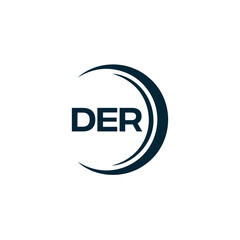 DER logo. D E R design. White DER letter. DER, D E R letter logo design. D E R letter logo design in FIVE, FOUR, THREE, style. letter logo set in one artboard. D E R letter logo vector design.