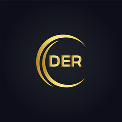 DER logo. D E R design. White DER letter. DER, D E R letter logo design. D E R letter logo design in FIVE, FOUR, THREE, style. letter logo set in one artboard. D E R letter logo vector design.