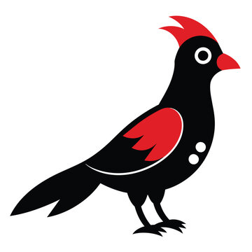 recommend clip art: Solid color Cuckoo animal vector design