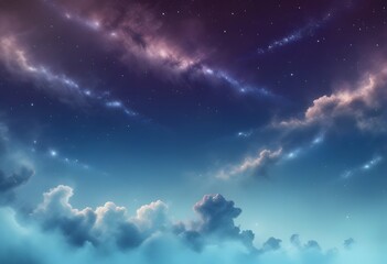 Pink, blue, and black unicorn sky with stars. It has a cute purple pastel background. Fantasy dreaming galaxy and magic wavy space with fairy light