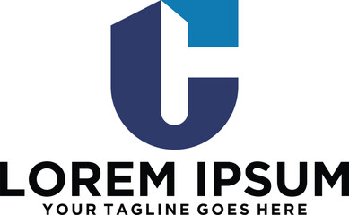 Initial letter UC logo idea