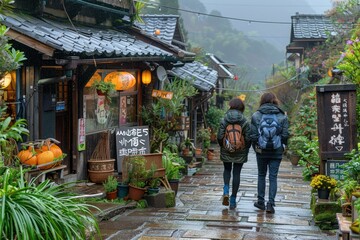 walking together with friends professional photography