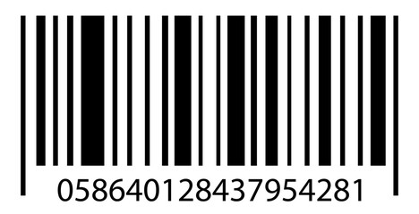 Barcode black color isolated on background for mobile payment and identity, city transport rental, UI UX design element, web pictogram, mobile app, promo tag. Vector 10 eps